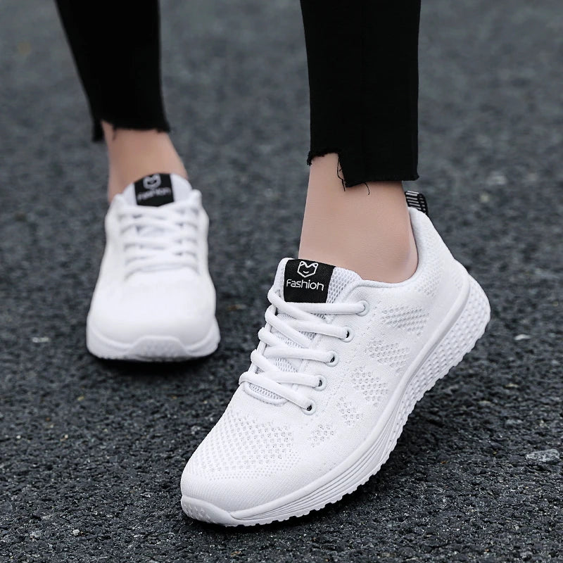 Chaussures de Sport pour femmes, baskets à plateforme, à la mode, plates, de course, printemps-hiver, 2025