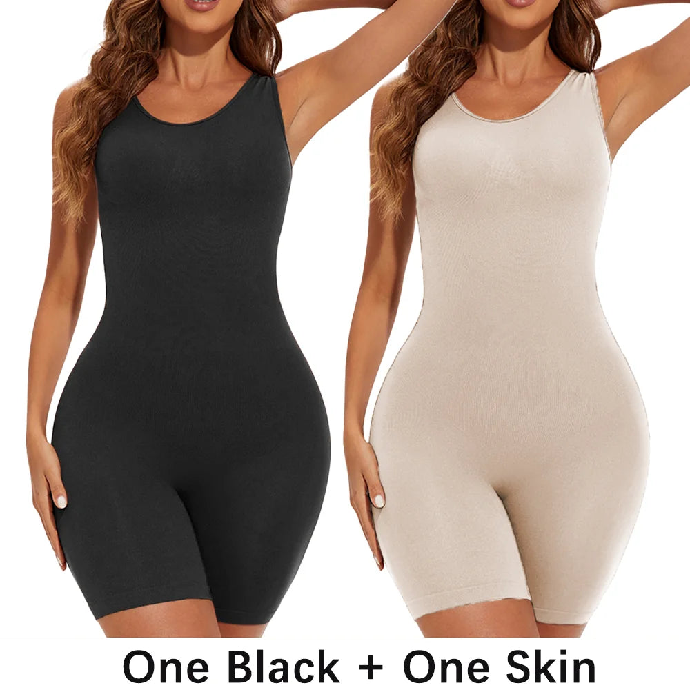 POKARLA – Body sculptant gainant femme, couverture complète, sans couture, affine cuisses & ventre, épaules larges, shapewear 2025