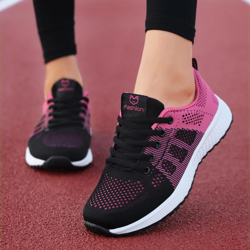 Chaussures de Sport pour femmes, baskets à plateforme, à la mode, plates, de course, printemps-hiver, 2025