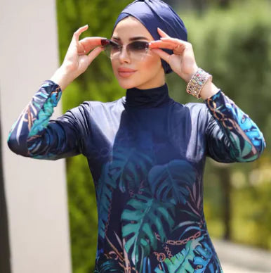Femmedouceur - Burkini Élégant & Modeste - Maillot de Bain Muslim Femme Grande Taille
