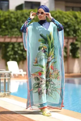 Femmedouceur - Burkini Élégant & Modeste - Maillot de Bain Muslim Femme Grande Taille