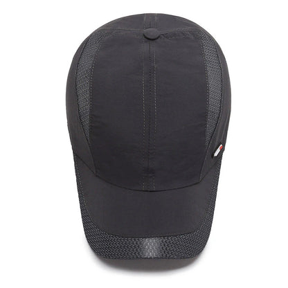 Femmedouceur - Men's Breathable Black Baseball Cap, Sport &amp; Fishing Style 