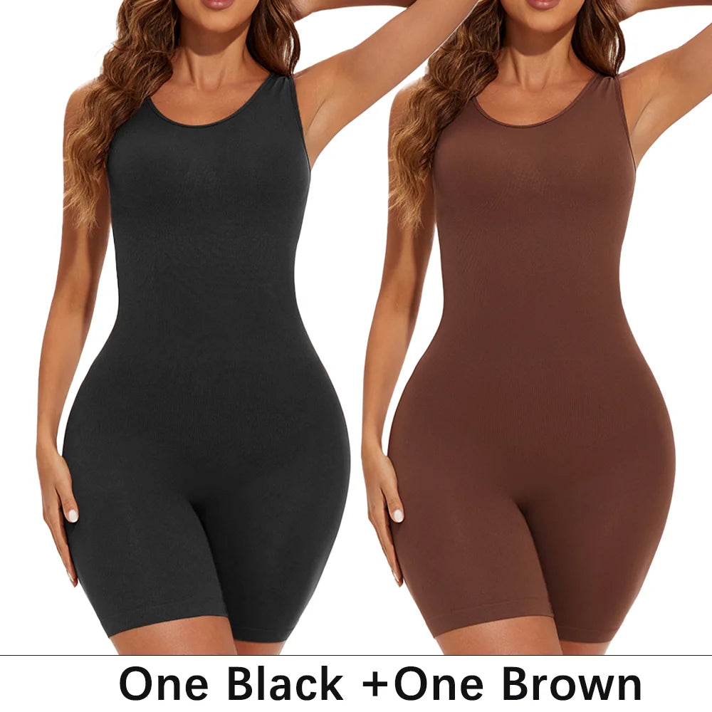 POKARLA – Body sculptant gainant femme, couverture complète, sans couture, affine cuisses & ventre, épaules larges, shapewear 2025