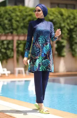Femmedouceur - Burkini Élégant & Modeste - Maillot de Bain Muslim Femme Grande Taille