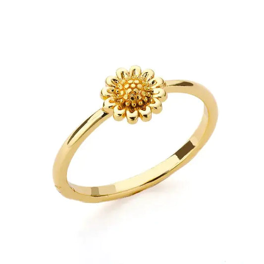 Femmedouceur - Bague Tournesol Cristal Éclatant